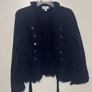 LOFT Double-Breasted Navy Blazer-Gorgeous